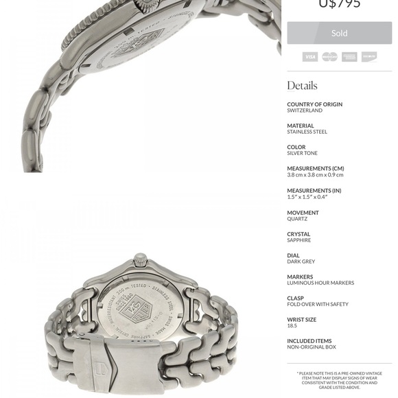 Tag Heuer S/el Professional 38mm WG1113-0 - Picture 7 of 8